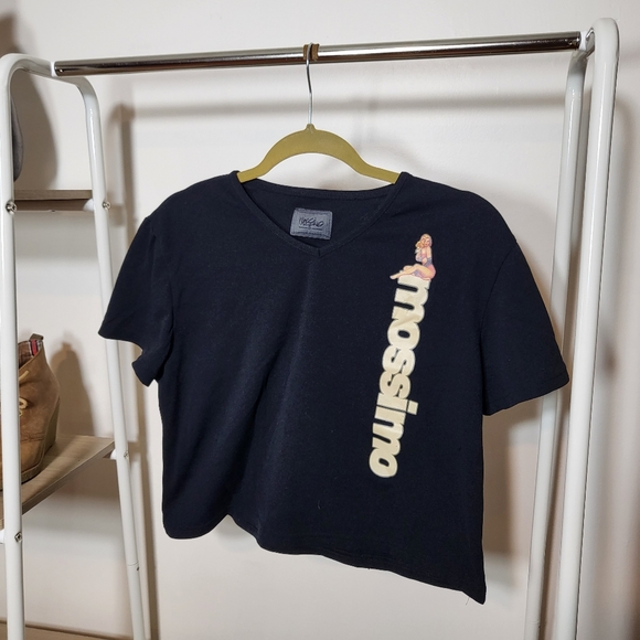 Authentic Vintage MOSSIMO Pin Up Skater 90s crop top Size Small Boxy Oversized - Picture 5 of 9